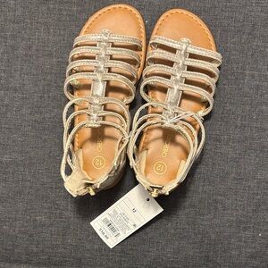 Cherokee Toddlers Silver Multi-Strap Sandals